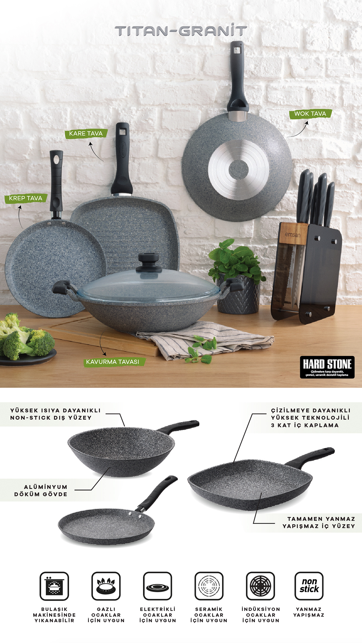 Titangranit Kavurma Tava 30 cm