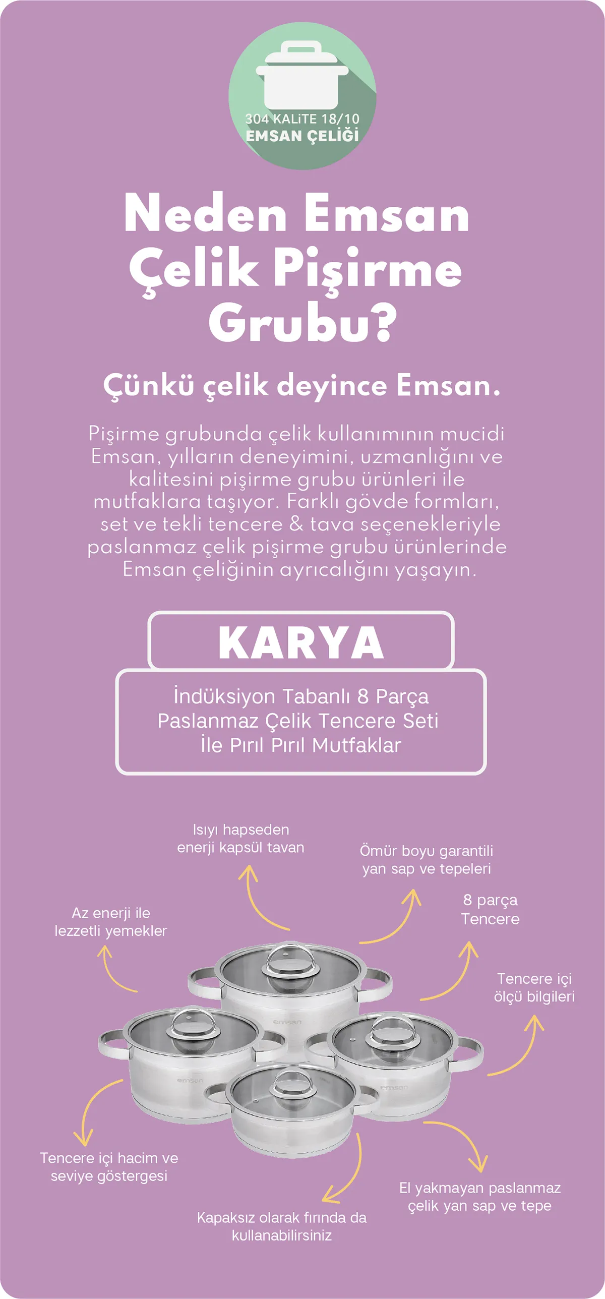 Başka Hiçbir Yerde Yok! İncelediğiniz bu ürüne sadece Karaca.com'dan ulaşabilirsiniz