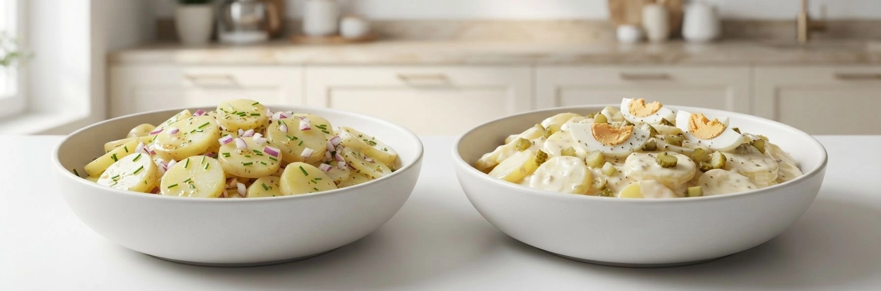 Alman Usulü Patates Salatası Tarifi Sirkeli ve Mayonezli İki Klasik