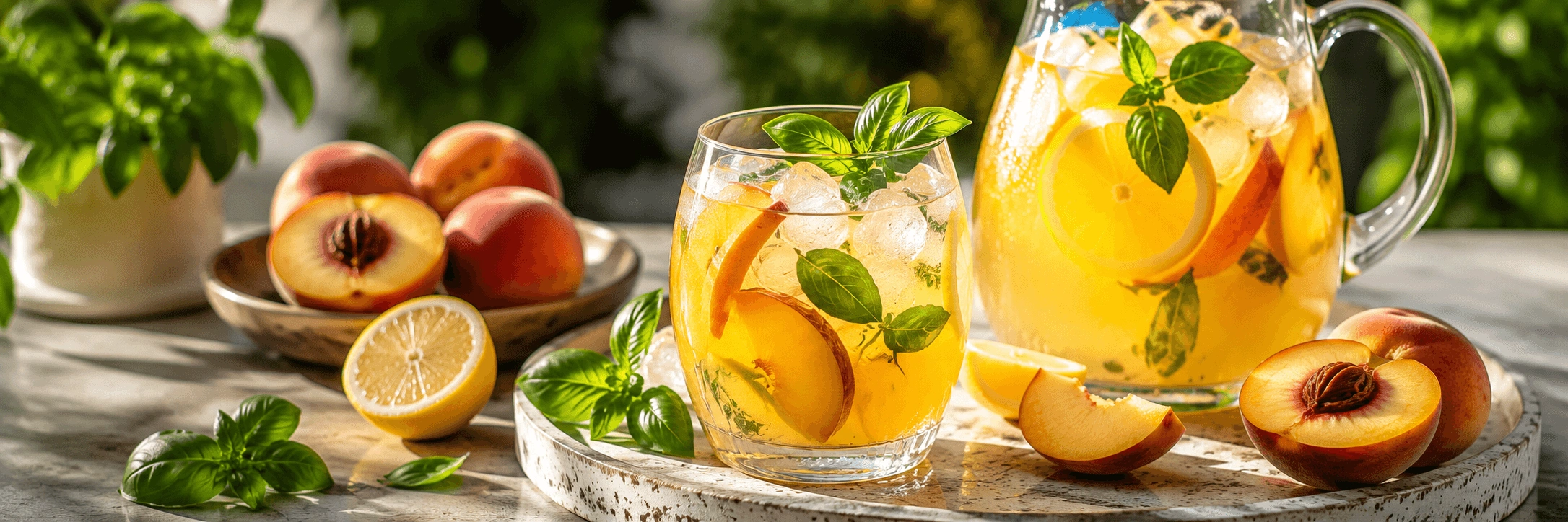 Fesleğenli Şeftali Limonatası Tarifi