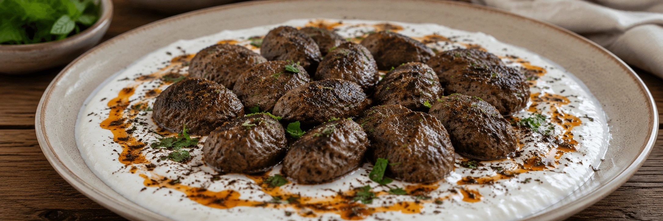 Nane ve Yoğurt Soslu Köfte Tarifi