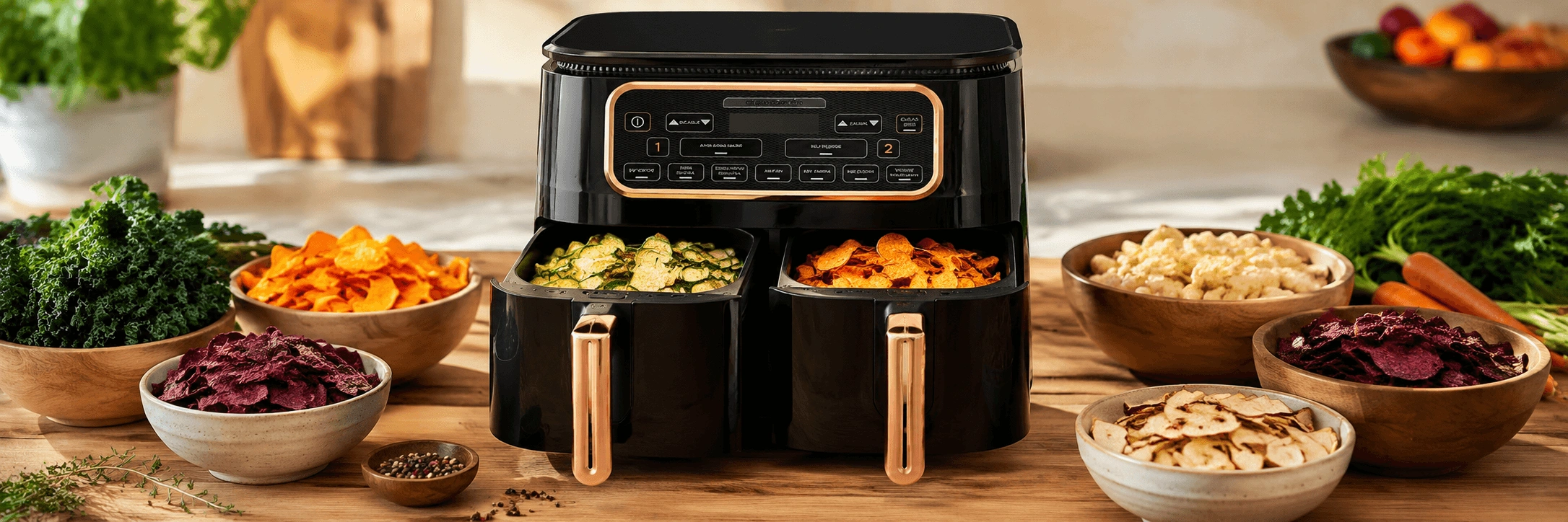 Airfryer ile Evde Kolayca Hazırlayabileceğiniz Düşük Kalorili Sebze Cipsi Tarifleri