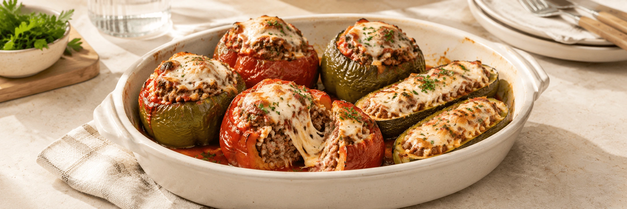 Kıymalı Mozzarellalı Dolma Tarifi