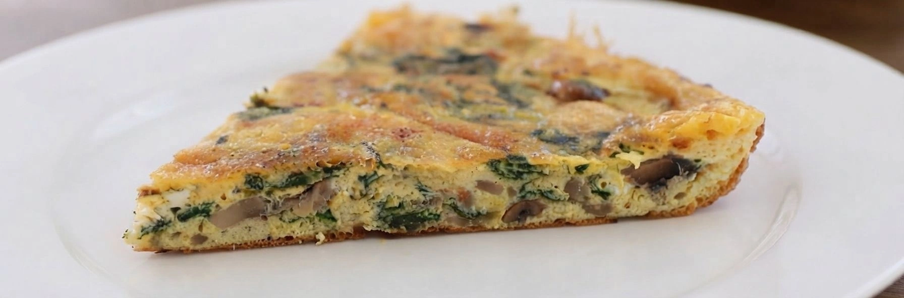 Fırında Mantarlı ve Ispanaklı Frittata Tarifi