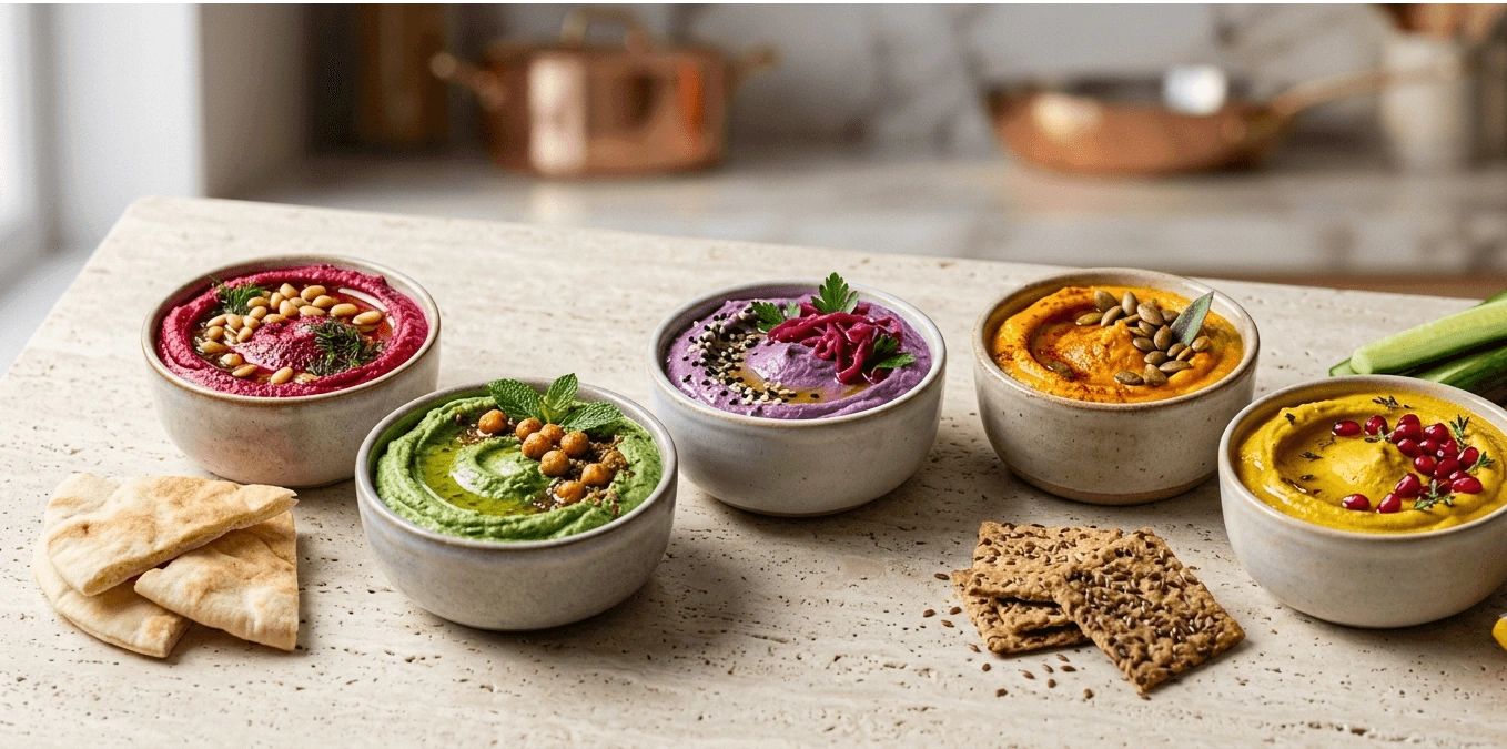 Farklı Renkleriyle Özel Humus Tarifleri