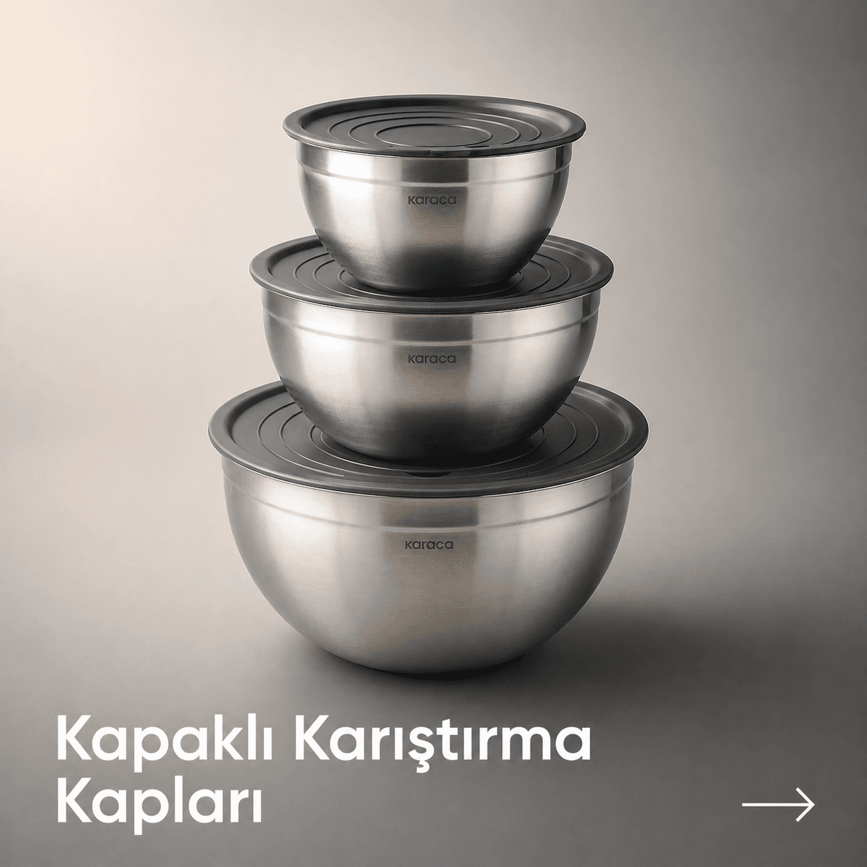 Rende Kapaklı Karıştırma ve Saklama Seti