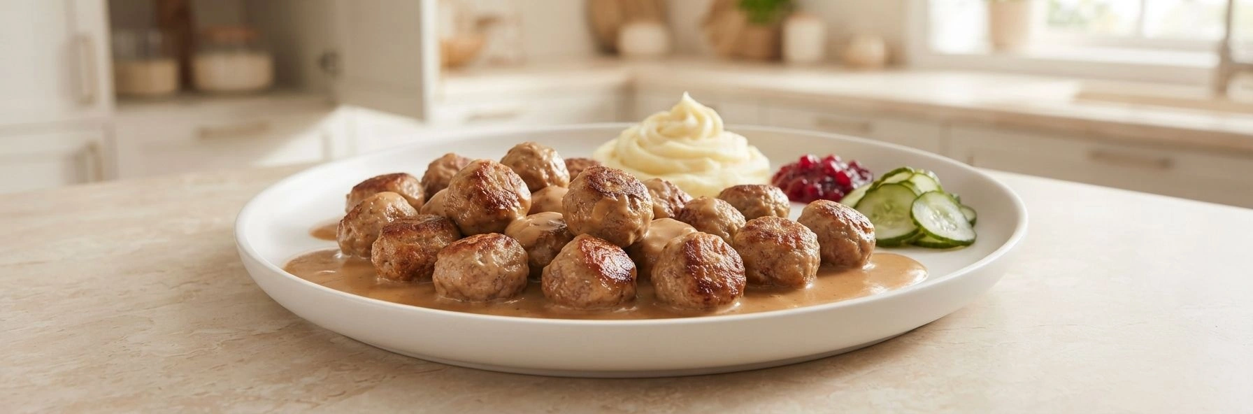 Krema Soslu İsveç Köftesi Tarifi Köttbullar'ın Evde Yapılışı