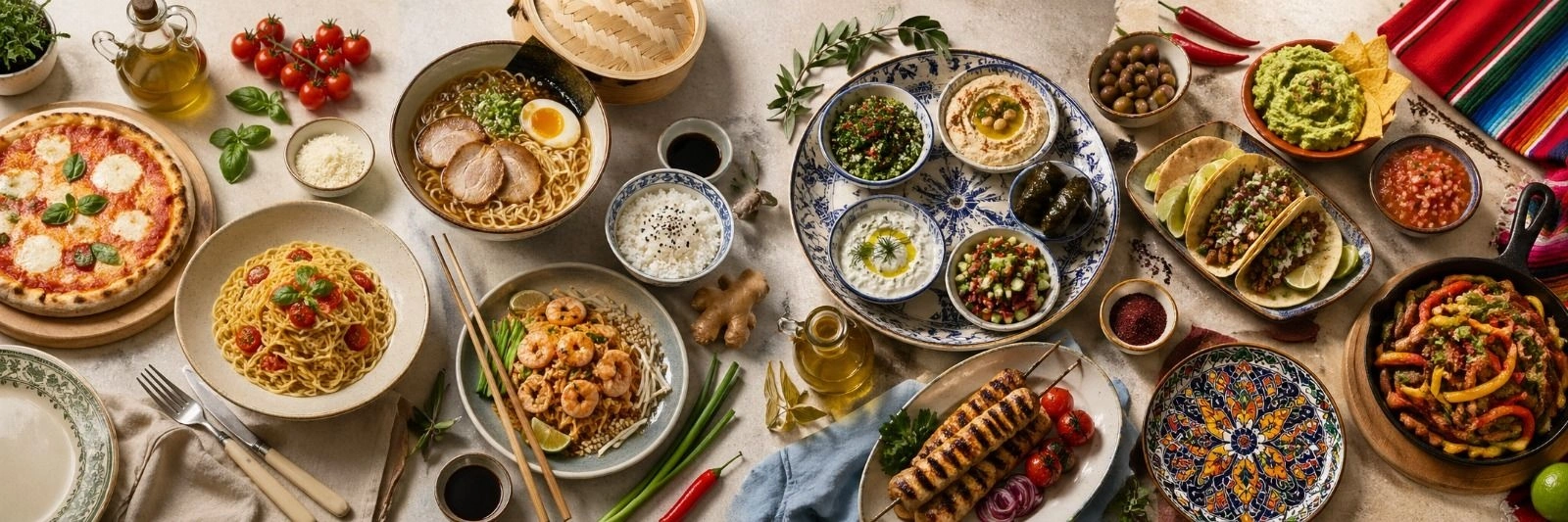 Dünya Mutfak Kültürleri ve Evde Hazırlanan Uluslararası Tarifler