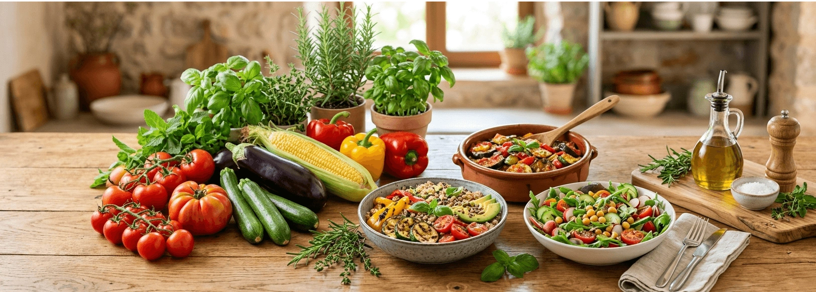 Yaz Sebzeleriyle Hazırlanan Vegan Öğünler