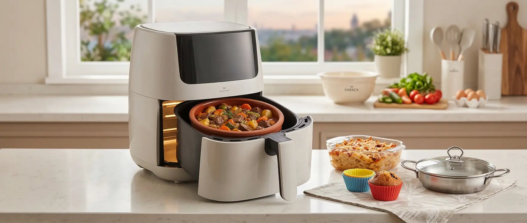 Airfryer'da Sulu Yemek ve Güveç Yapılır Mı? Kap Seçimi