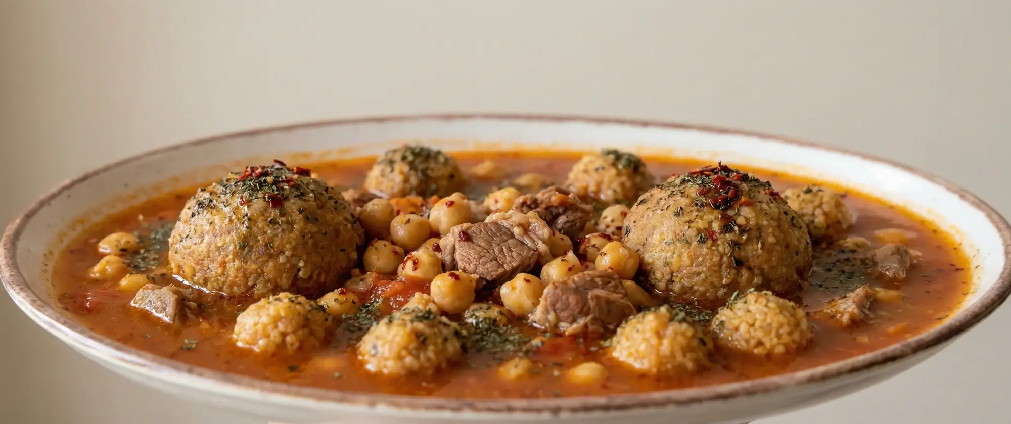 Tam Kıvamında Dağılmayan Köfteli Analı Kızlı Çorbası