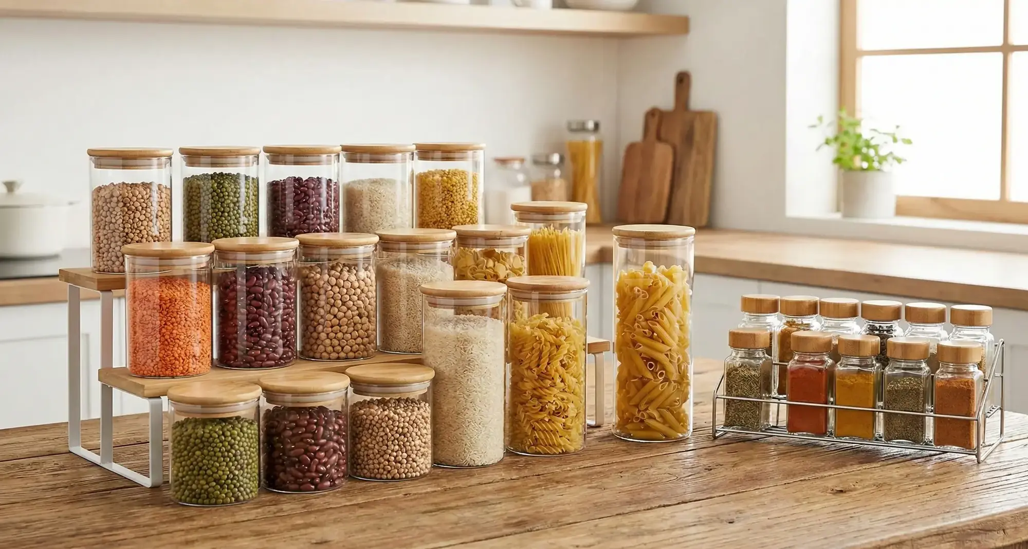 Bakliyat ve Baharatlar İçin Şık Saklama Çözümleri