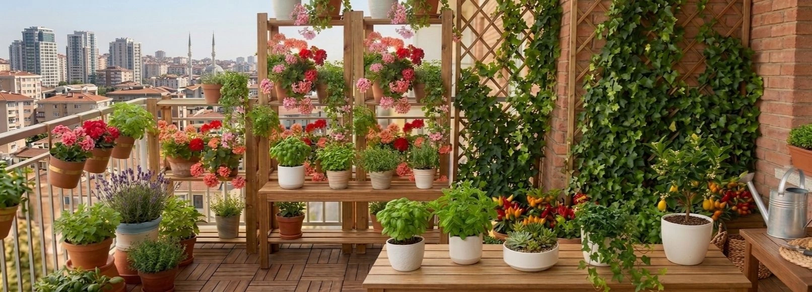 Küçük Balkon İçin En Uygun Bitki Seçenekleri