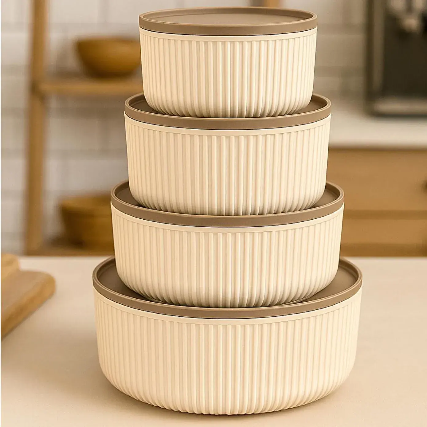 Bej Rengi Saklama Kabı