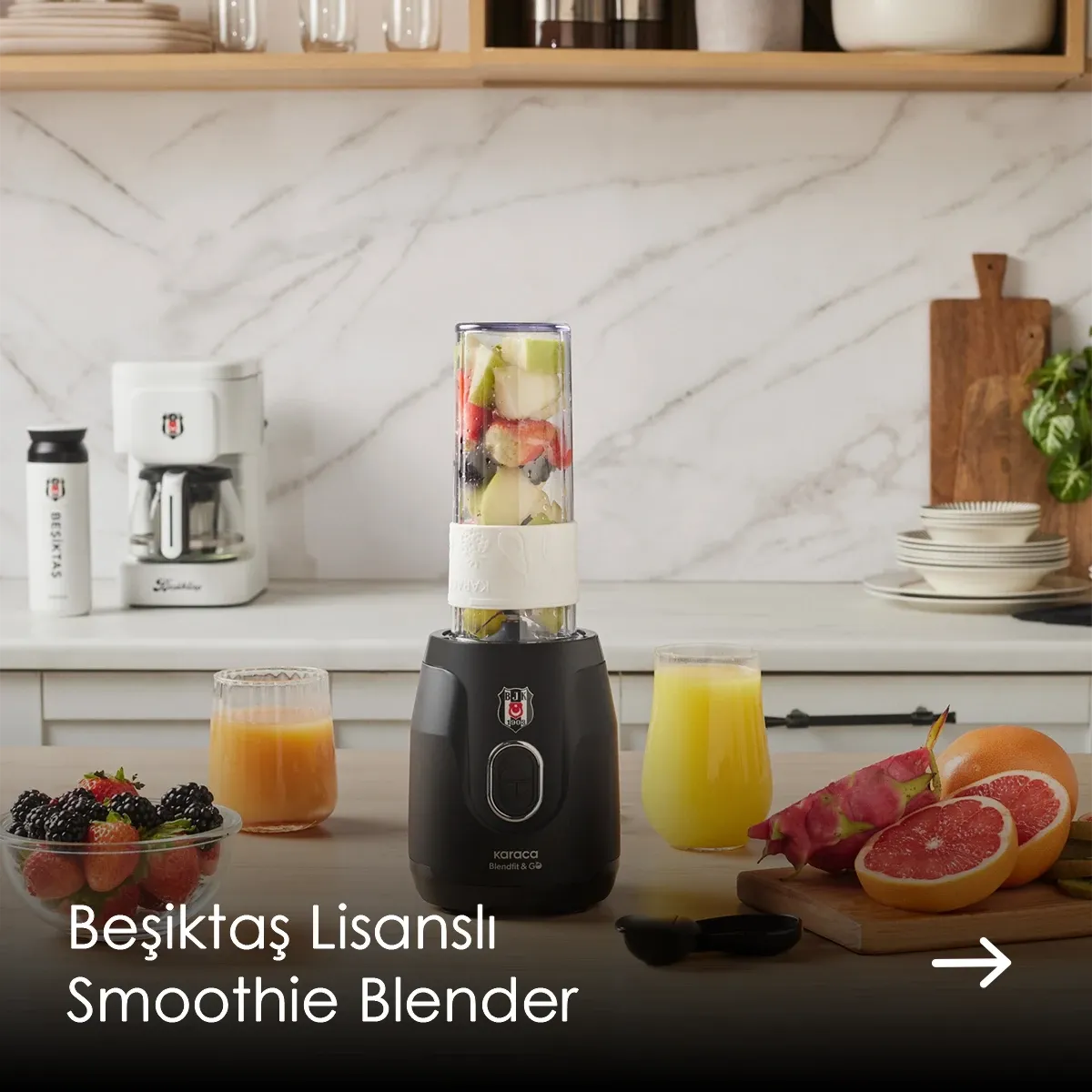 Beşiktaş Lisanslı Smoothie Blender
