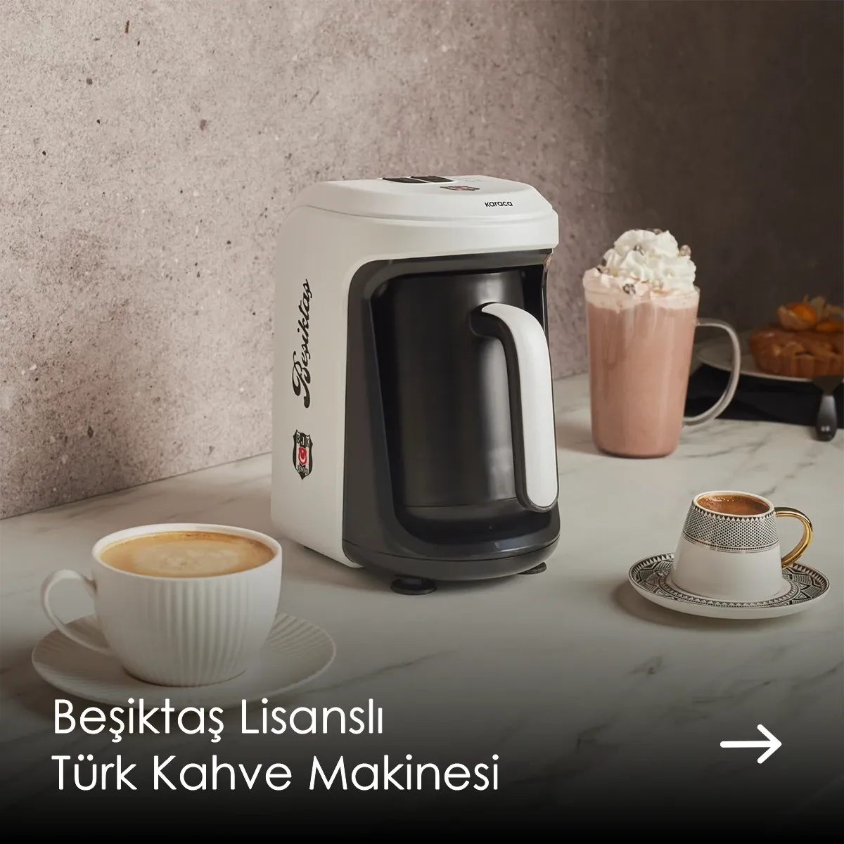 Beşiktaş Lisanslı Türk Kahve Makinesi
