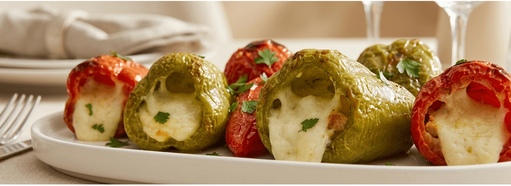 Peynirli Biber Dolması Tarifi 