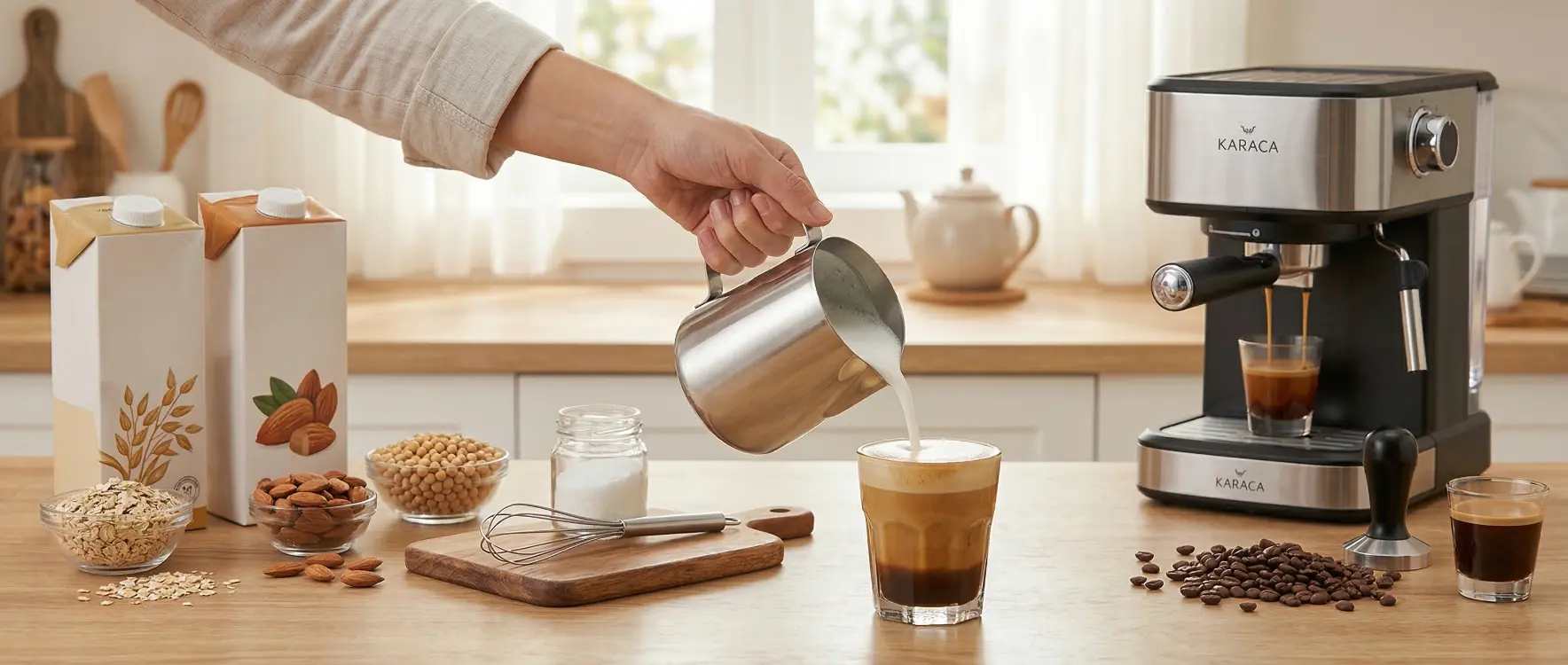 Yulaf, Badem ve Soya Sütü Kahvede Neden Kesilir? Bitkisel Sütleri Kusursuz Köpürtme Teknikleri