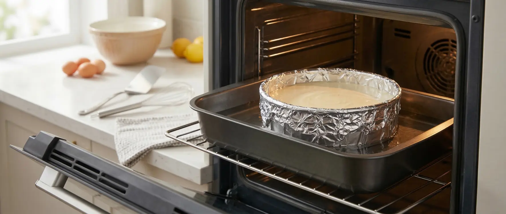 Cheesecake Neden Çatlar? Çatlamayı Önleyen Su Banyosu Nedir?