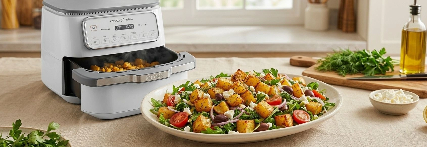 Airfryer'da Çıtır Patates Salatası