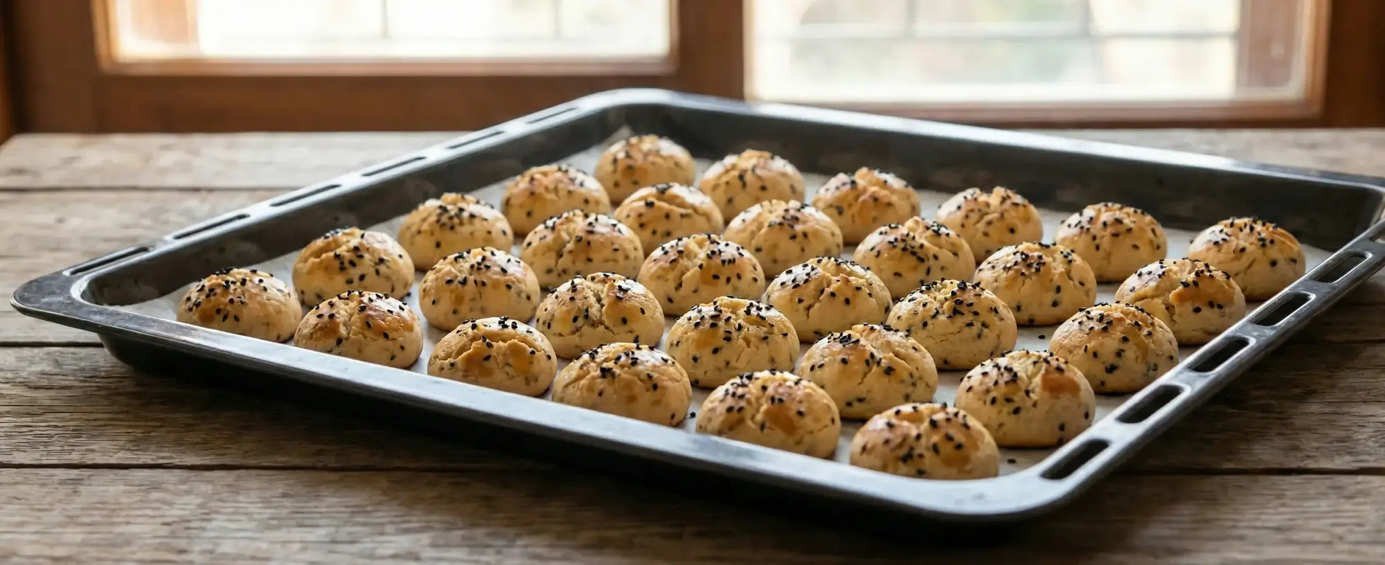 Pastane Usulü Kıyır Kıyır Çörek Otlu Kurabiye Tarifi