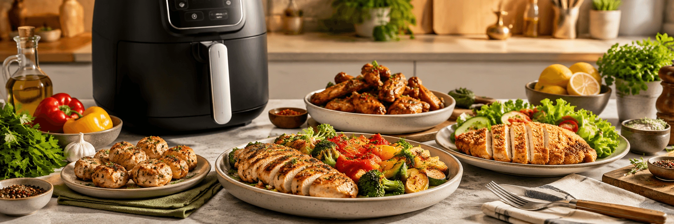 Diyet Yapanlar İçin Airfryer Tavuk Tarifleri