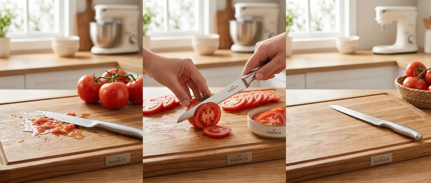 Domates Nasıl Kesilir? Ezilmemesi İçin Bıçak Seçimi