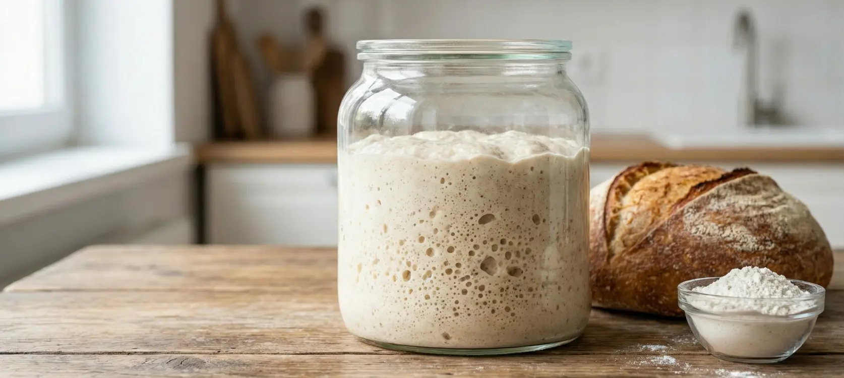 Evde Ekşi Maya Nasıl Yapılır? Sadece Un ve Suyla 7 Günlük Ekşi Maya Kurulumu
