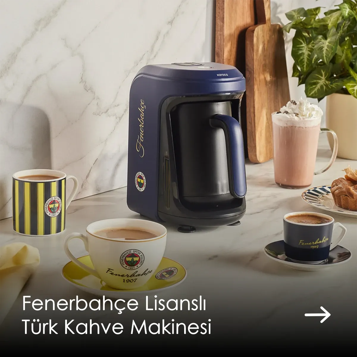 Fenerbahçe Lisanslı Türk Kahve Makinesi