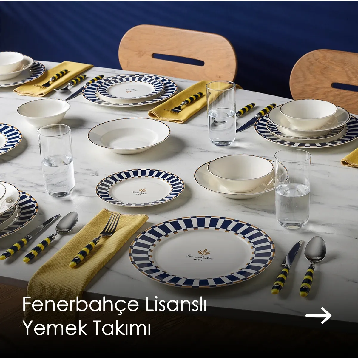 Fenerbahçe Lisanslı Yemek Takımı