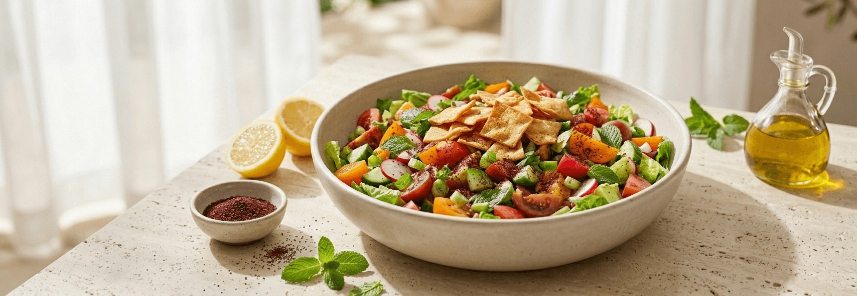 Lübnan Mutfağının Vazgeçilmez Lezzeti: Fettuş Salatası