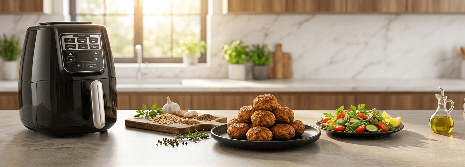 Airfryer'da Fit Köfte Tarifi