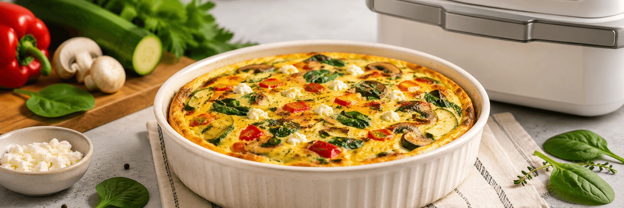 Airfryer'da Sebzeli Frittata Nasıl Yapılır?