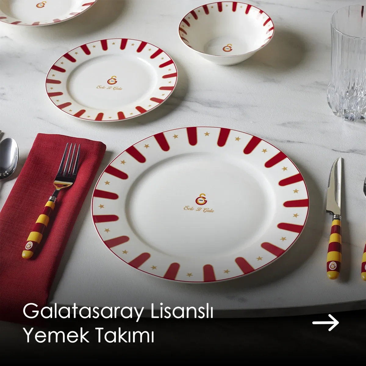Galatasaray Lisanslı Yemek Takımı