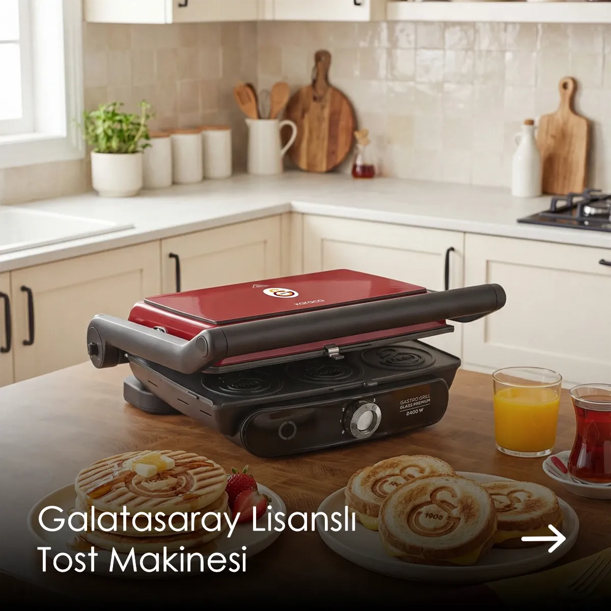 Galatasaray Lisanslı Tost Makinesi