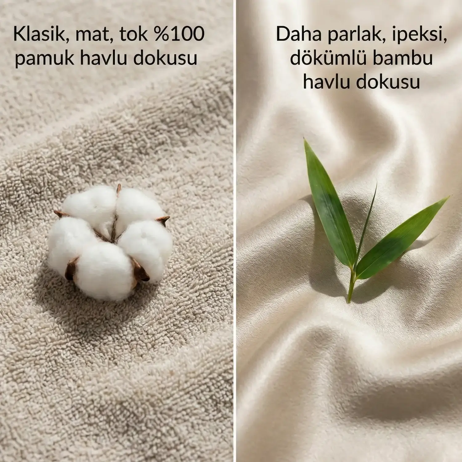 Pamuk ve Bambu Havlu Dokuları