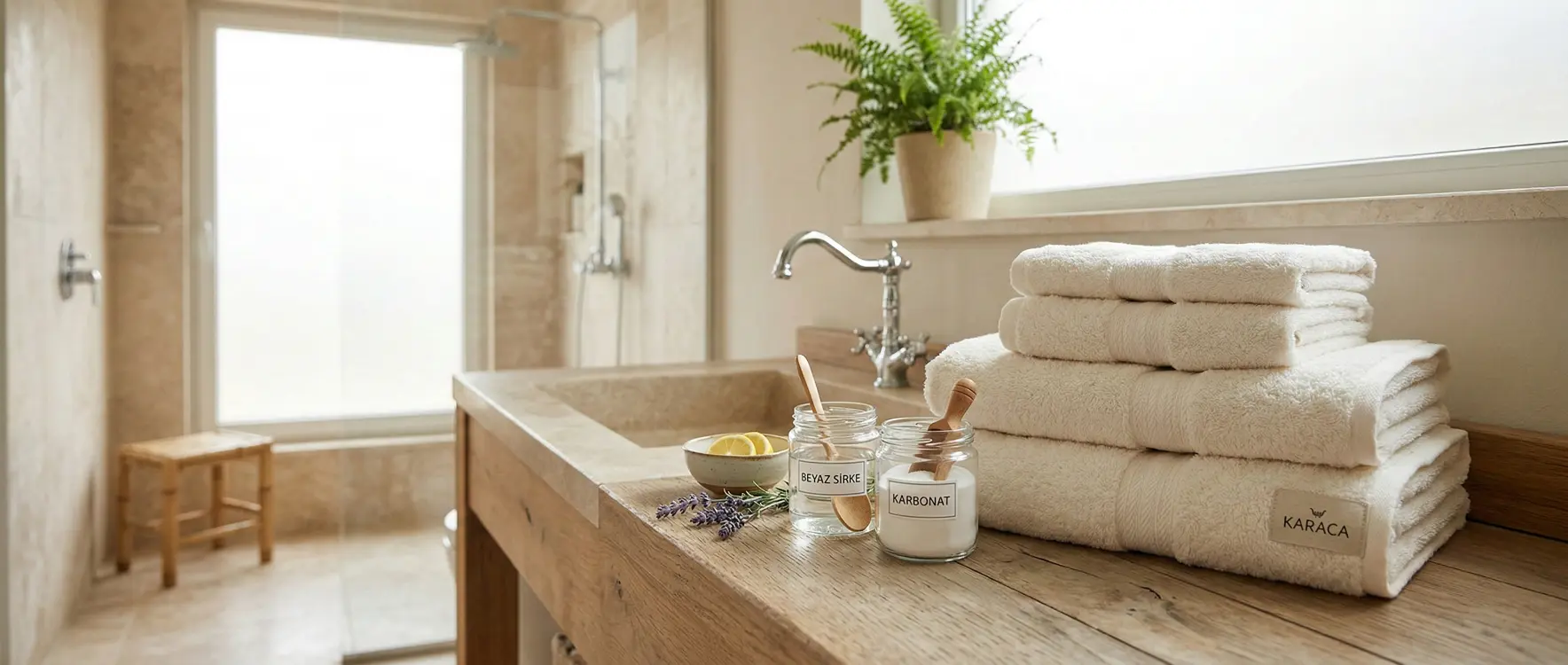 Zamanla Sertleşen Banyo Havluları Kimyasal Kullanmadan, Doğal Yollarla Nasıl Yumuşatılır?