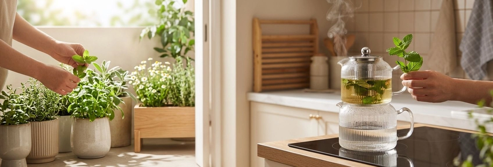 Evde Yetişen Bitkisel Çaylar: Nane, Adaçayı ve Papatya