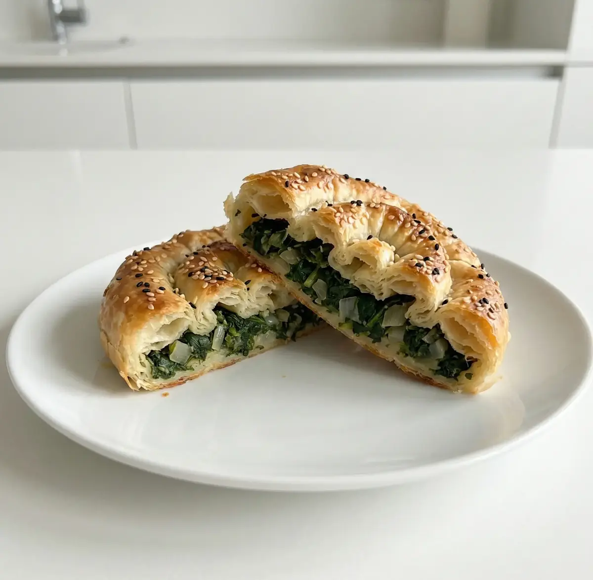 Ispanaklı Gül Böreği