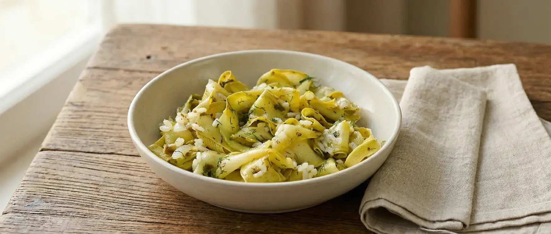 Girit Usulü Zeytinyağlı Kabak Sıyırma