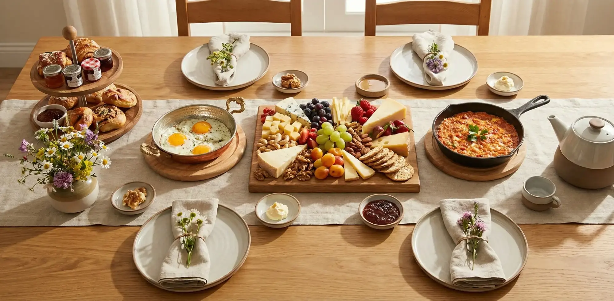 Pazar Kahvaltısı İçin Sofrayı Güzelleştirecek 5 Şık Sunum Önerisi