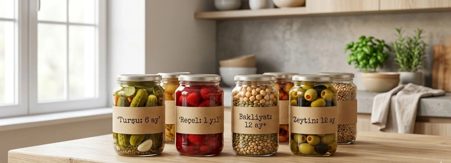 Kavanozda Saklanan Gıdalarda Tazelik Süreleri
