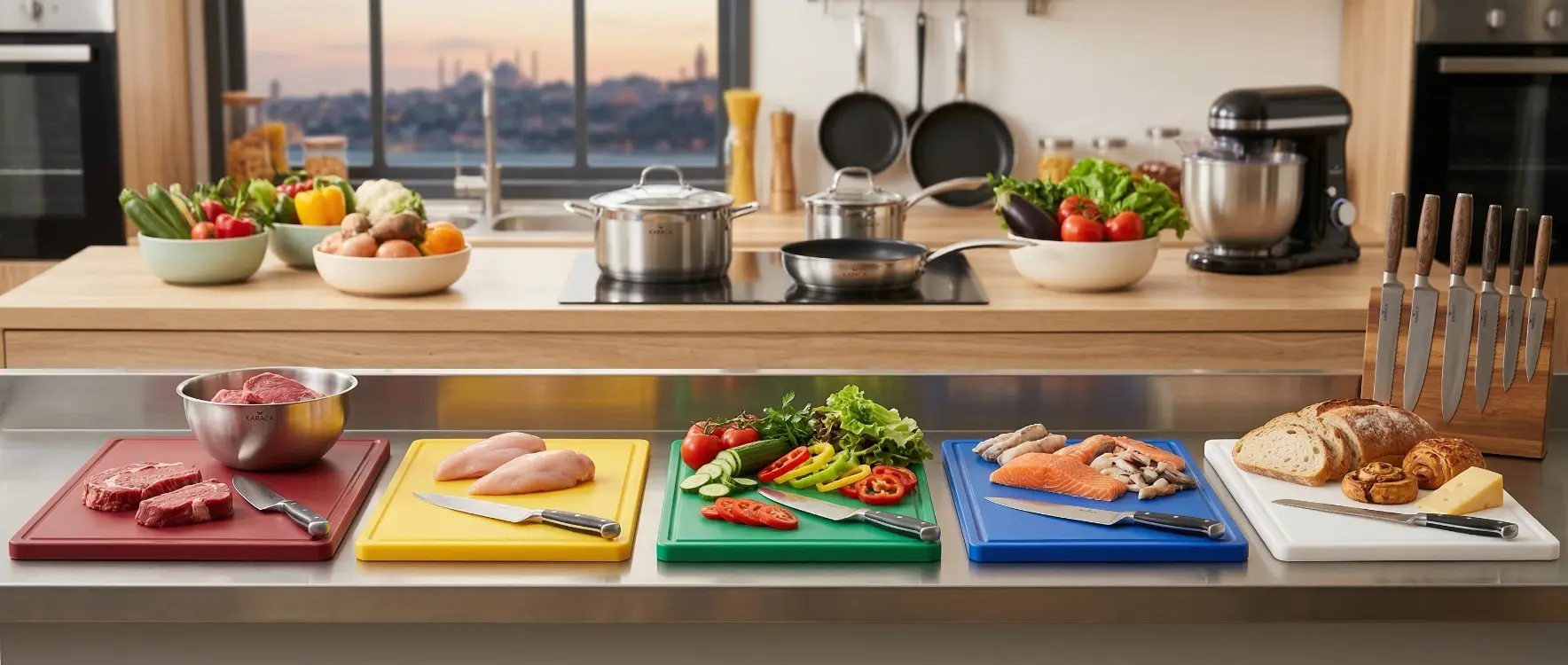 Çapraz Bulaşma Nedir? Mutfakta Kesme Tahtası Renk Kodları