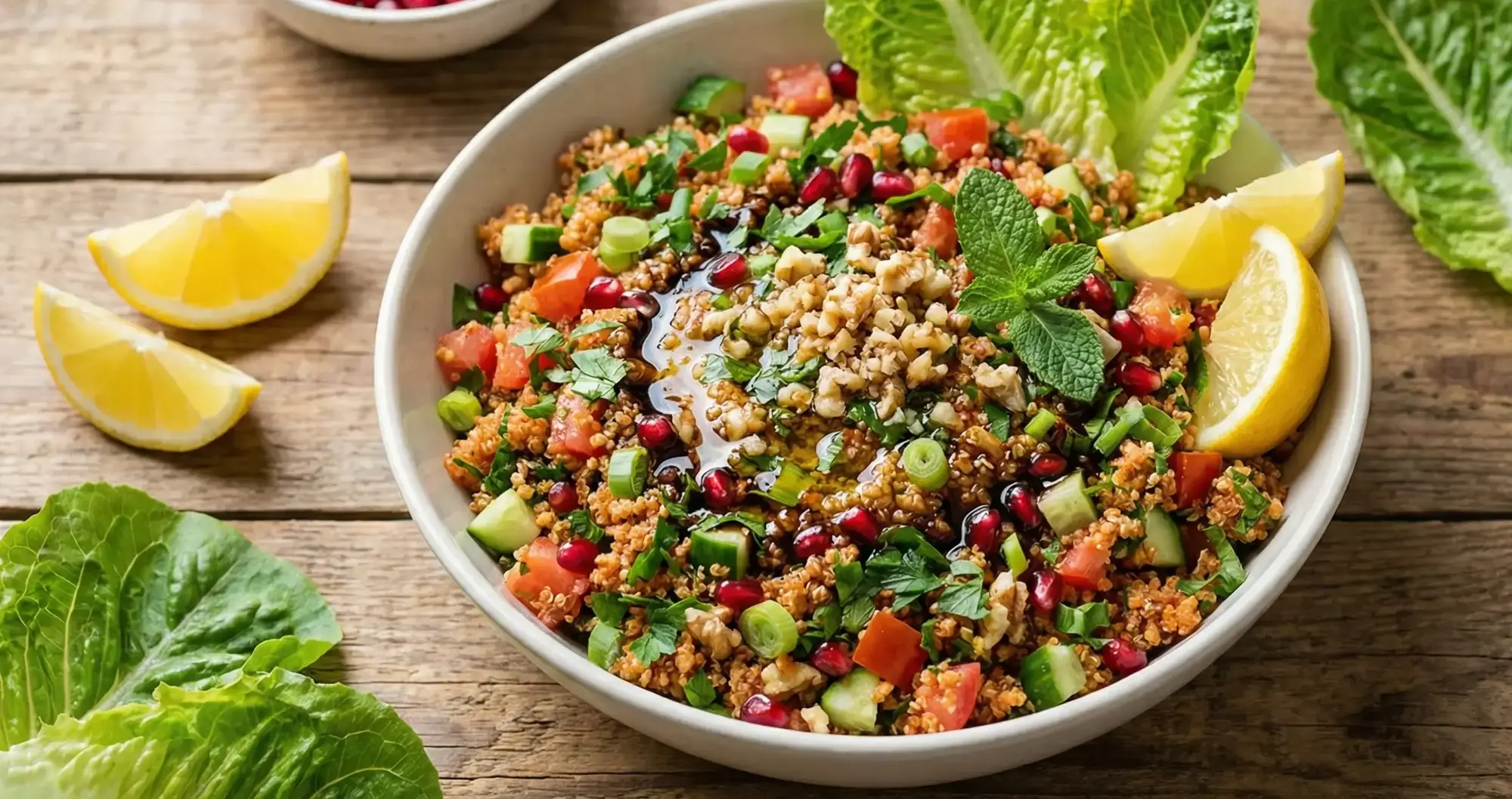 Glutensiz ve Fit Kinoalı Kısır Tarifi