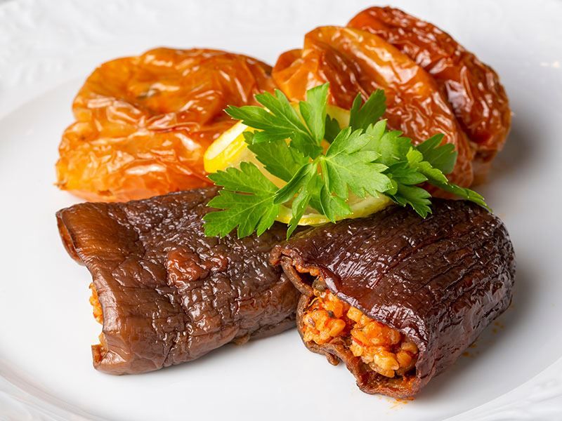 Kuru Patlıcan Dolması