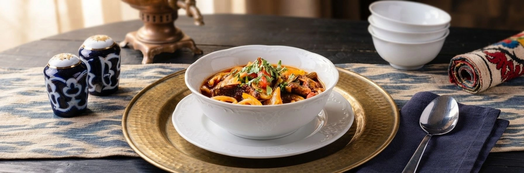 Özbek Mutfağının Geleneksel Lagman Noodle Tarifi