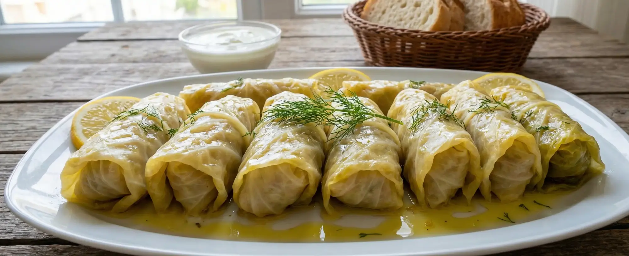 Mükemmel Zeytinyağlı Beyaz Lahana Sarması Tarifi