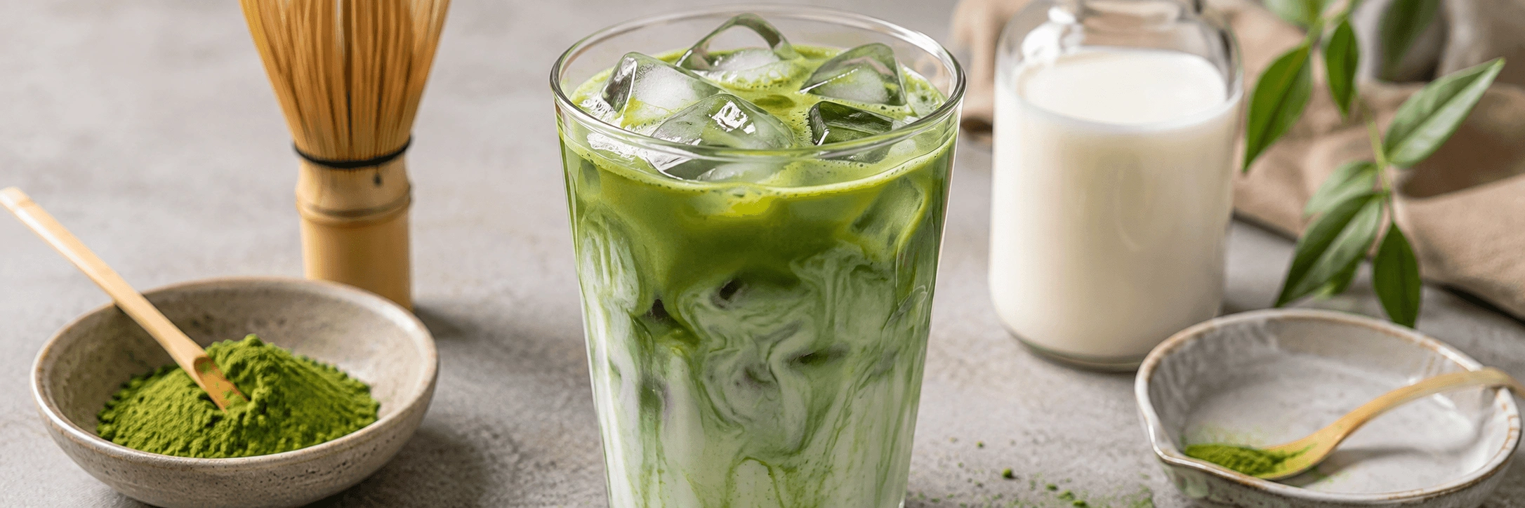 Soğuk Matcha Latte Tarifi ile Japon Yeşil Çayının Ferah Yüzü