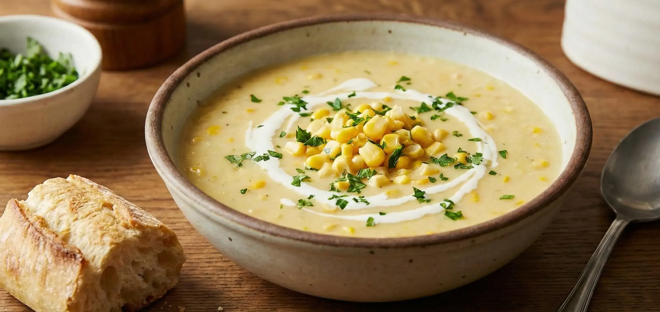 İpeksi Kıvamıyla Sütlü Mısır Çorbası Tarifi