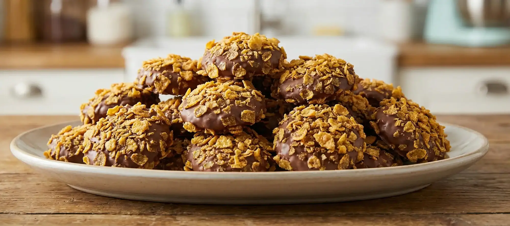 Ağızda Dağılan Mısır Gevrekli Kurabiye Tarifi (Nişastalı & Çikolatalı)